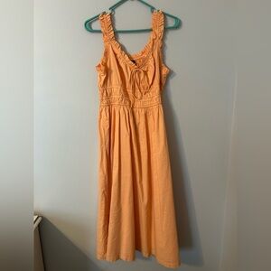 Old Navy Orange Ruffle Strap Dress
